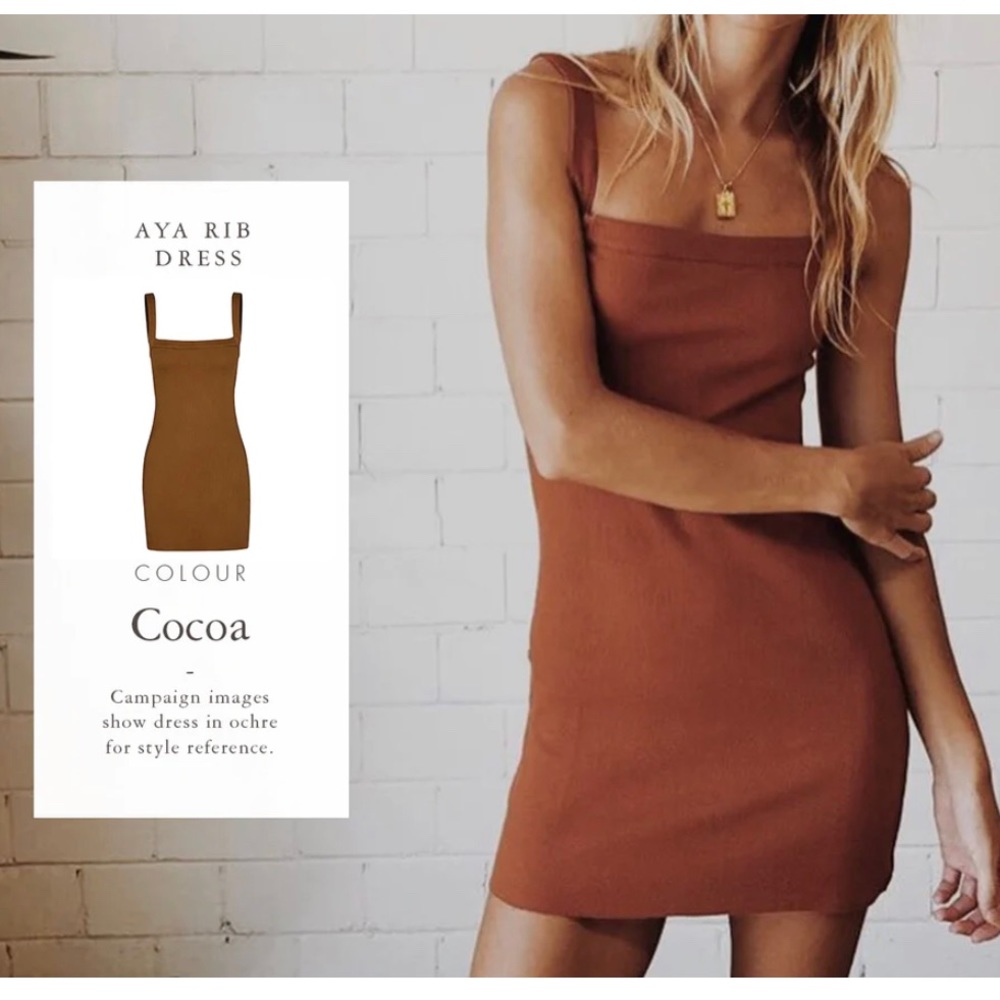 All That Remains Aya Dress in Ochre